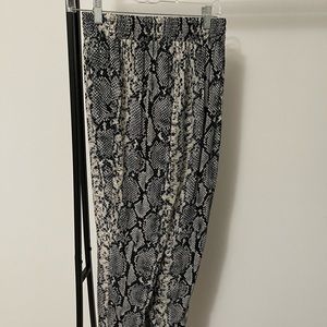 Lavender Brown Snakeskin Joggers size S